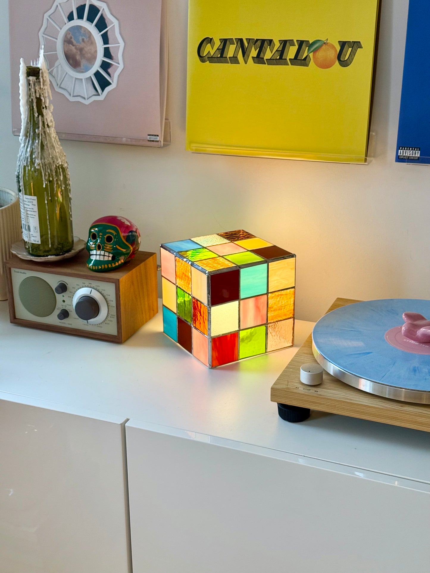 Stained Glass Cube Lamp v5