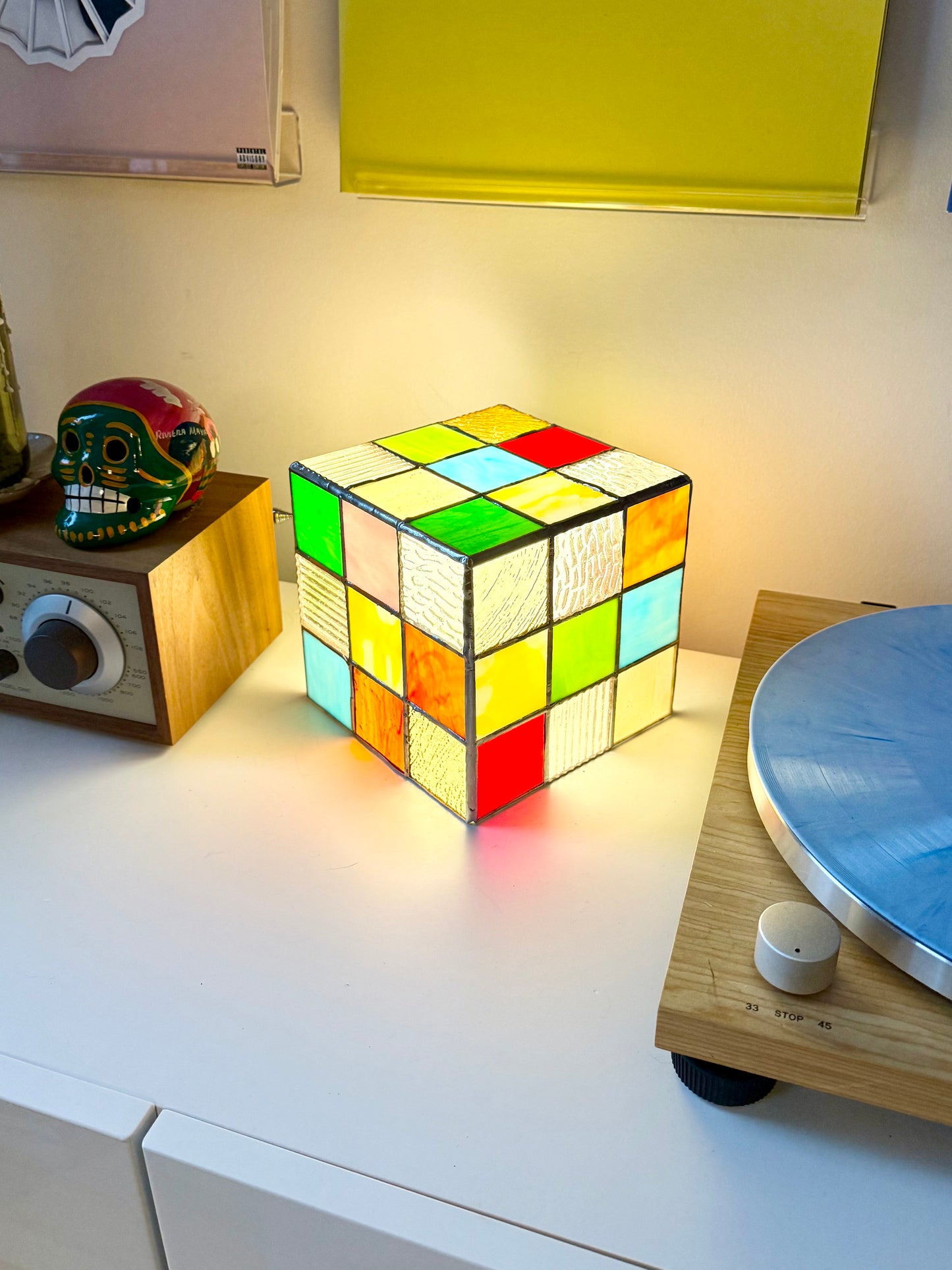 Stained Glass Cube Lamp v6