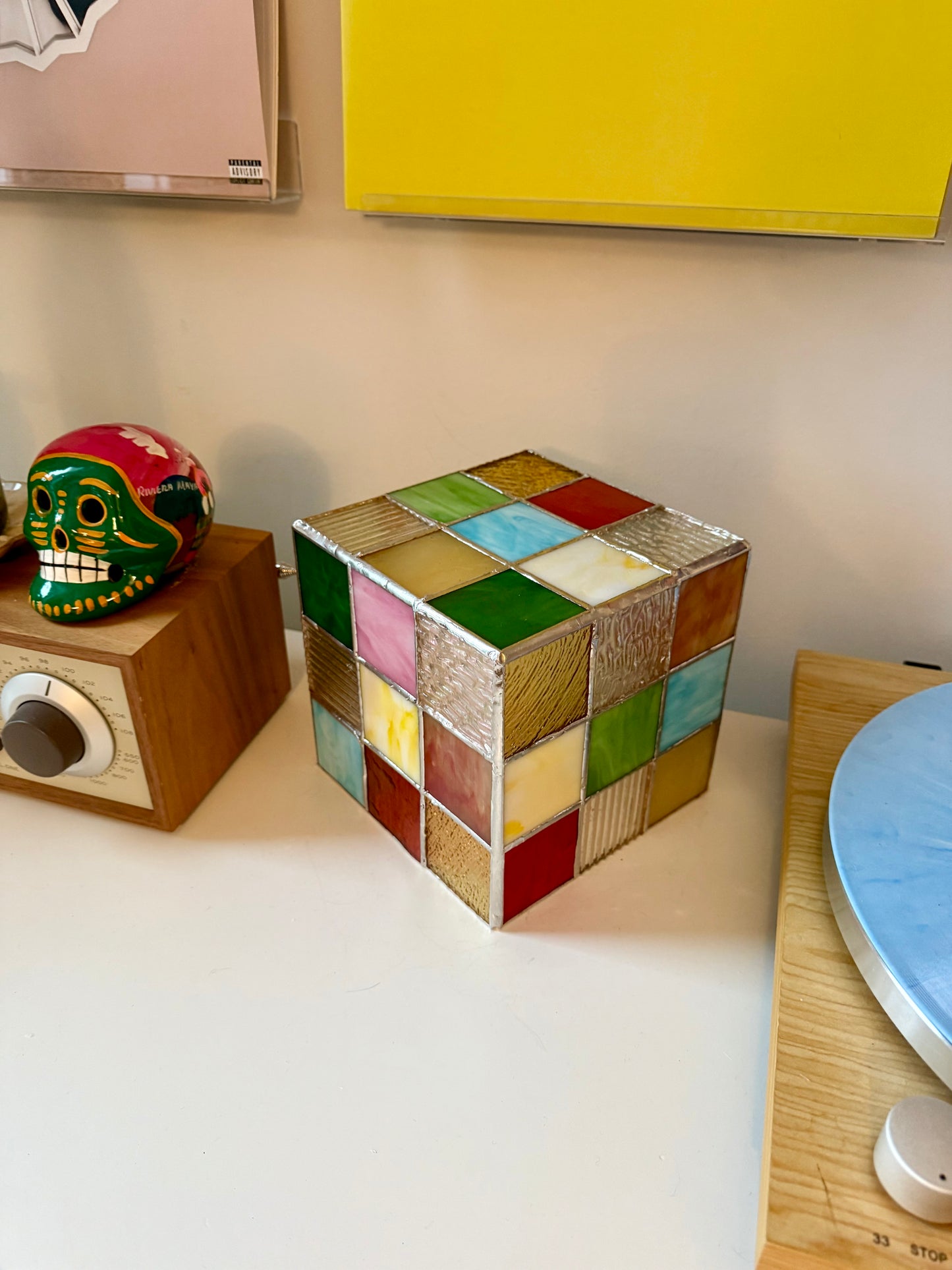 Stained Glass Cube Lamp v6